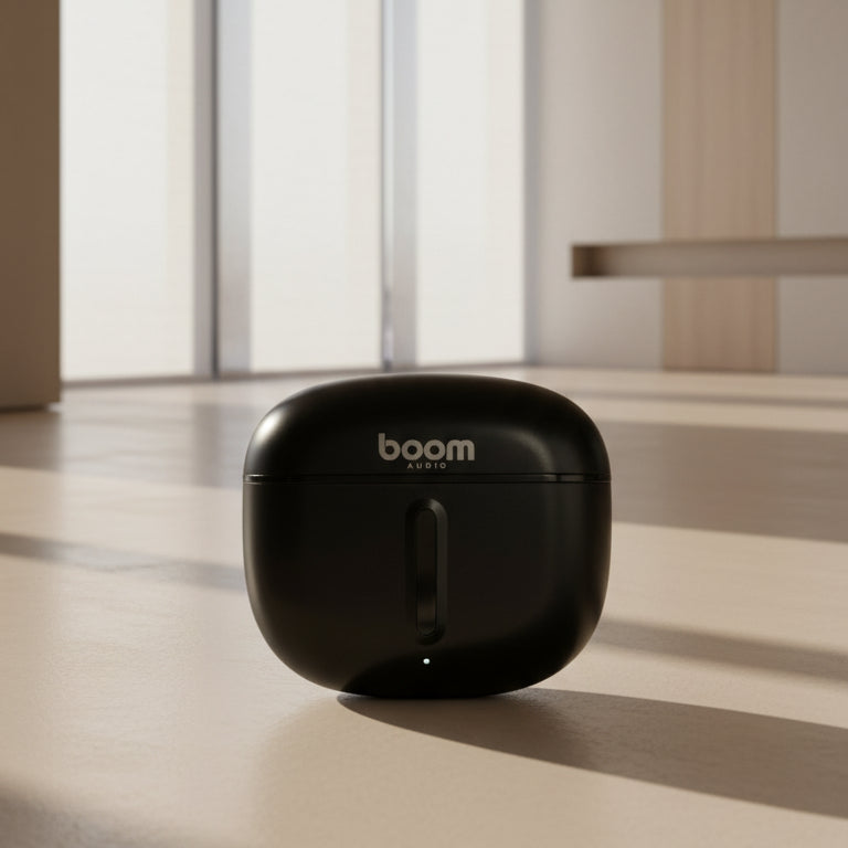 Boom Audio Earbuds – Deep Bass Bluetooth Earphones with Charging Case | Zorrusso India