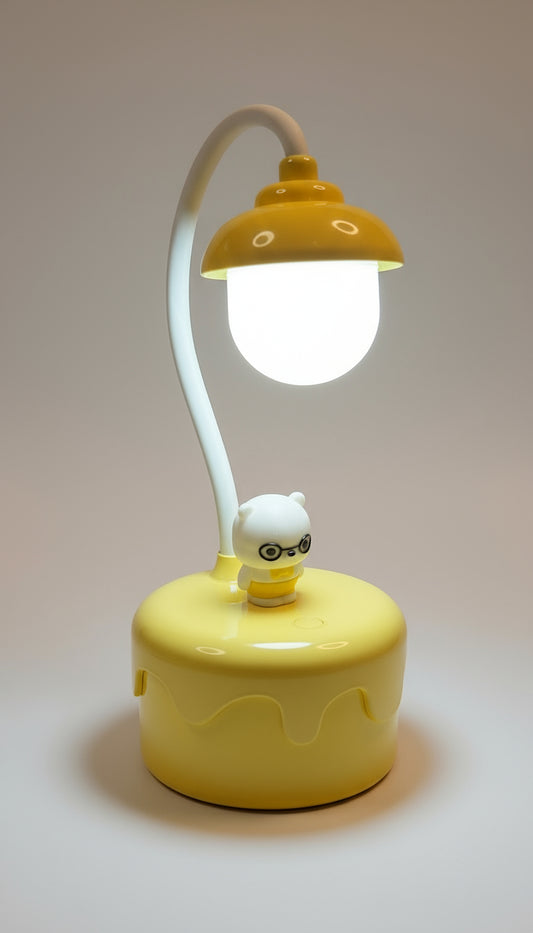 Bear Cake Night Lamp – Cute Soft LED Bedside Light for Kids & Room Décor | Zorrusso India