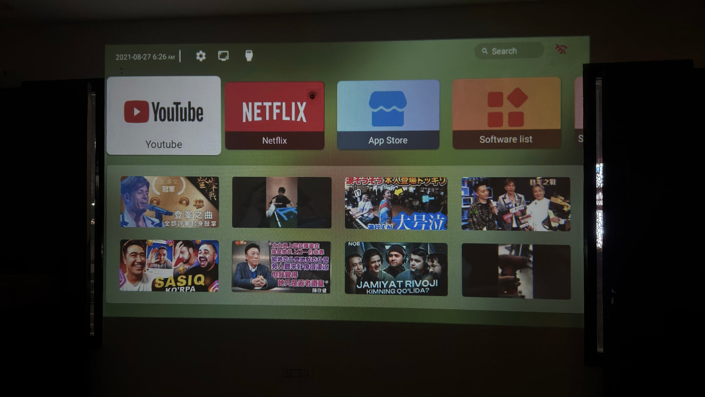 Smart Projector Android 11 – WiFi, Bluetooth, HD Home Theatre Projector | Zorrusso India