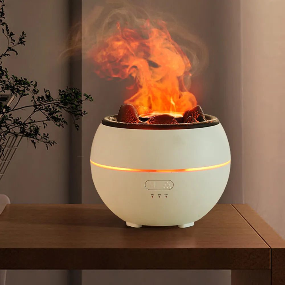 Volcano Essential Oil Diffuser – Flame Mist Humidifier & Aroma Lamp | Zorrusso India