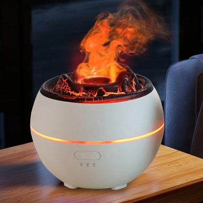Volcano Essential Oil Diffuser – Flame Mist Humidifier & Aroma Lamp | Zorrusso India