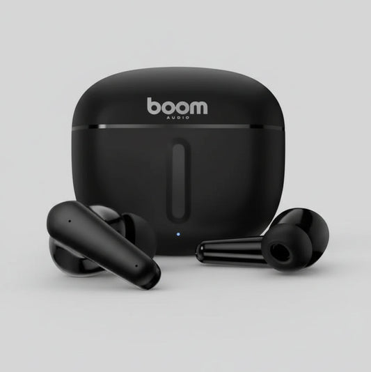 Boom Audio Earbuds – Deep Bass Bluetooth Earphones with Charging Case | Zorrusso India