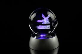 Pokémon 3D Crystal Ball – LED Rotating Base Decorative Light | Zorrusso India