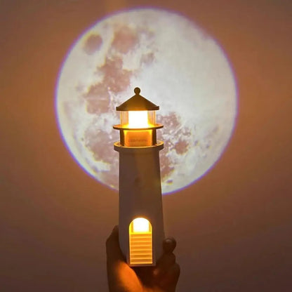 Lighthouse Night Light Lamp – 360° Rotating Projection & Room Décor | Zorrusso India