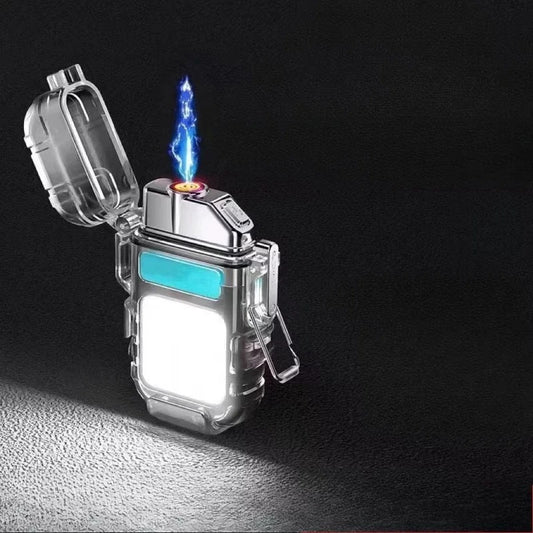 Waterproof Flashlight with Electric Lighter – 2-in-1 Torch & Plasma Lighter | Zorrusso India
