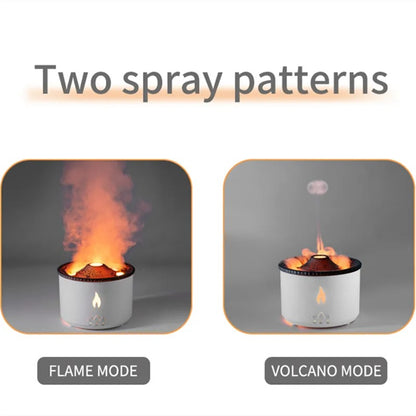 Volcanic Flame Aroma Diffuser – Essential Oil Humidifier & Flame Effect Lamp | Zorrusso India