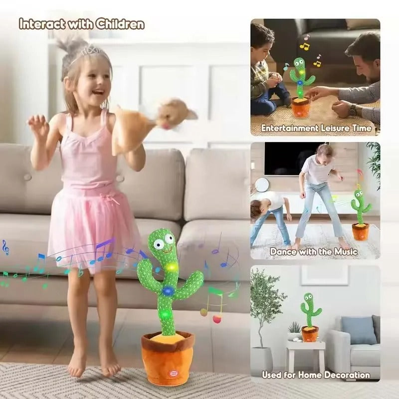 Dancing Cactus Toy – Singing, Talking & Recording Toy for Kids | Zorrusso India