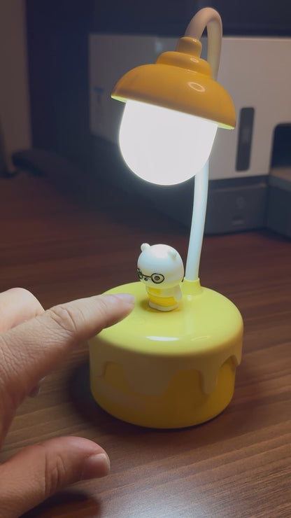 Bear Cake Night Lamp – Cute Soft LED Bedside Light for Kids & Room Décor | Zorrusso India