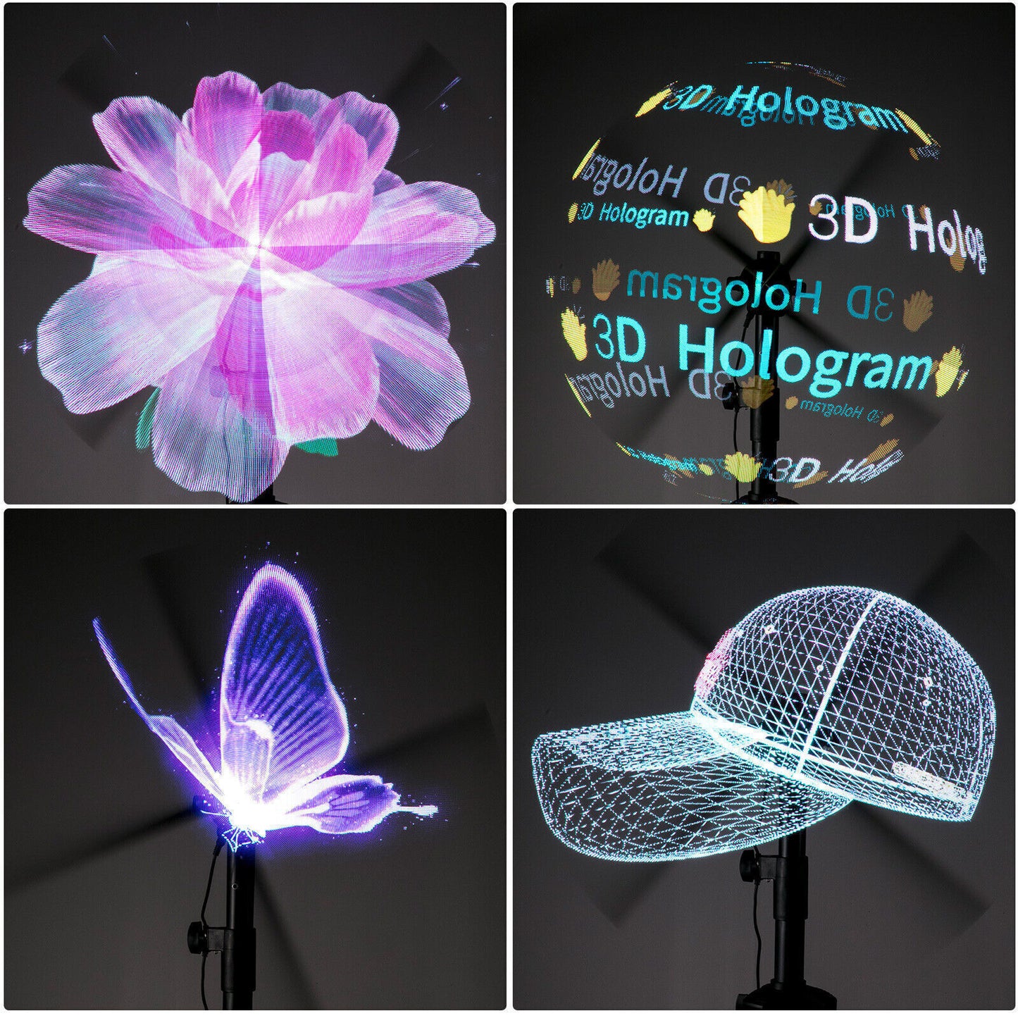 3D Holographic Fan Projector – Floating 3D LED Display & Hologram Visuals | Zorrusso India